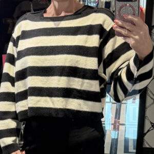 Black & White Striped Sweater